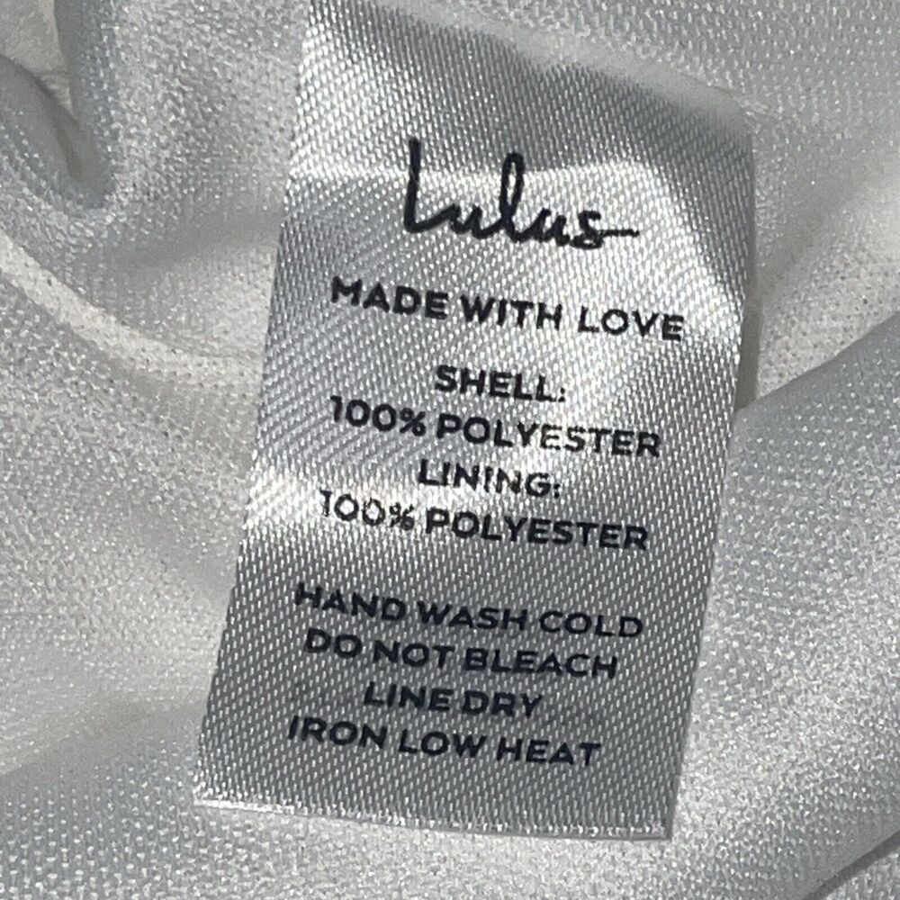 LULUS Romper Jumpsuit White Embroidered Eyelet Size XL NWT New - Picture 14 of 14